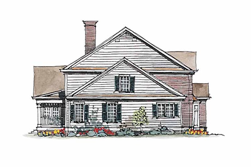 Home Plan - Exterior - Other Elevation for Colonial House Plan #429-178 - 4 bed, 3.5 bath