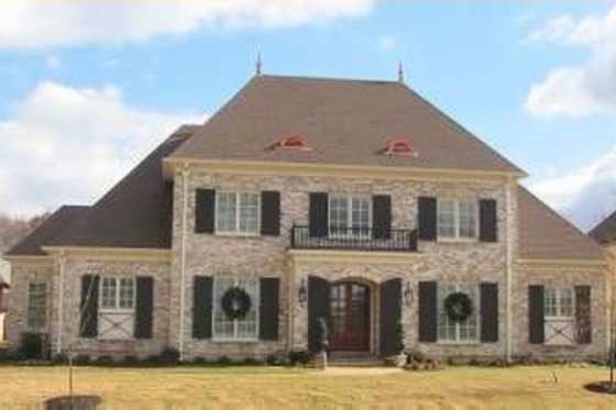 Exterior - Front Elevation for Colonial House Plan #81-1631 - 4 bed, 4 bath