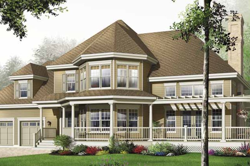 Architectural House Design - Country Exterior - Front Elevation Plan #23-2470