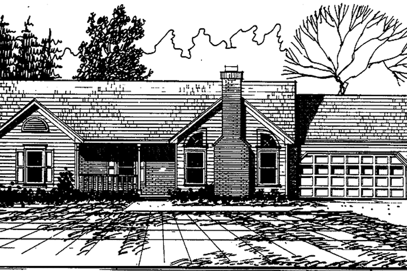 Dream House Plan - Country Exterior - Front Elevation Plan #30-317