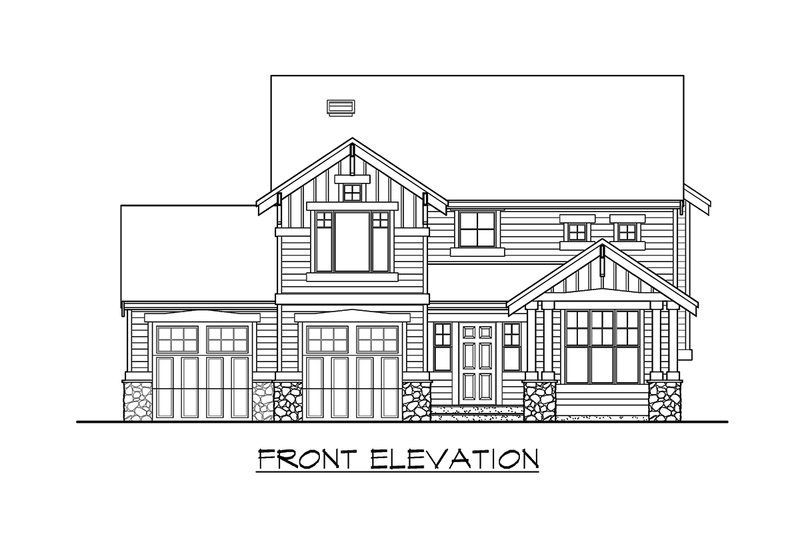 Dream House Plan - Exterior - Other Elevation for Craftsman House Plan #132-106 - 2 bed, 2.5 bath