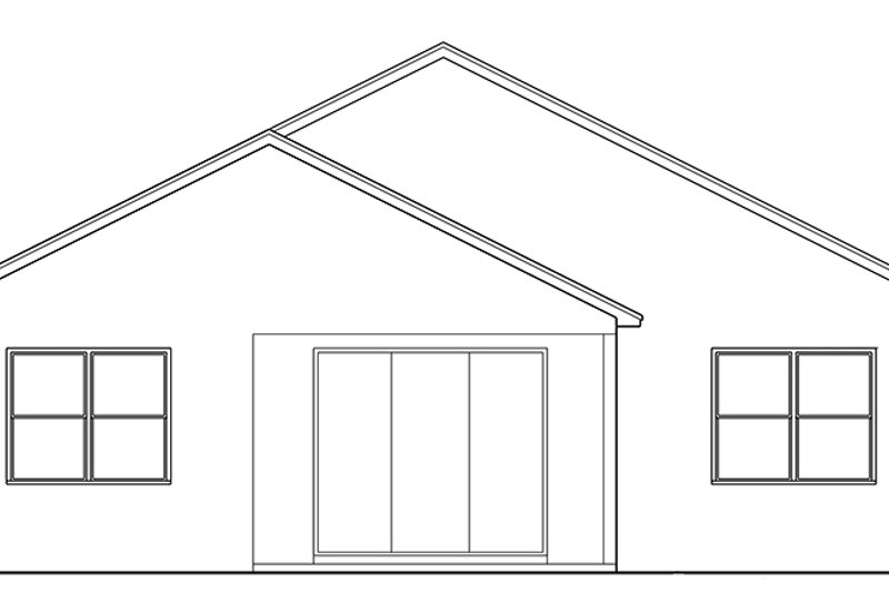 Colonial Style House Plan - 2 Beds 2 Baths 1400 Sq Ft Plan #1058-102 