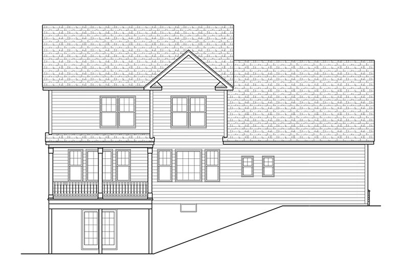 Dream House Plan - Exterior - Rear Elevation for Colonial House Plan #1010-115 - 3 bed, 2.5 bath