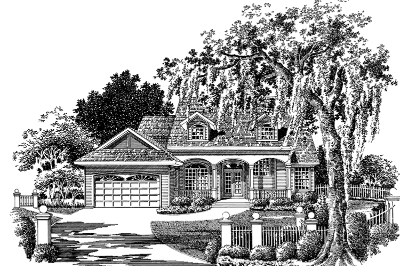 Home Plan - Country Exterior - Front Elevation Plan #930-53