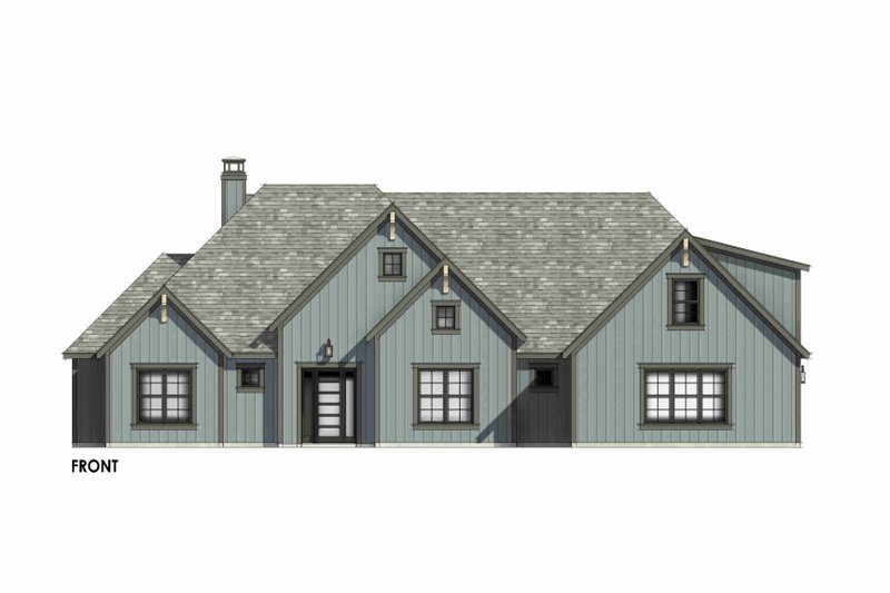 Home Plan - Exterior - Front Elevation 4 for Country House Plan #1096-213 - 4 bed, 3 bath
