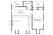 Colonial Style House Plan - 3 Beds 2 Baths 1544 Sq/Ft Plan #17-2882 