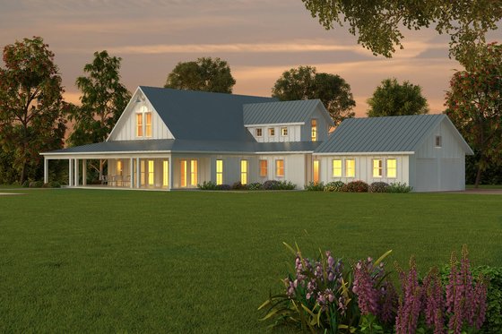 Exterior - Other Elevation 1 for Farmhouse House Plan #888-1 - 3 bed, 2.5 bath