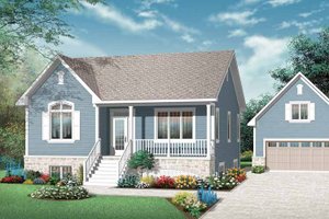 House Design - Exterior - Front Elevation for Country House Plan #23-2429 - 5 bed, 2 bath