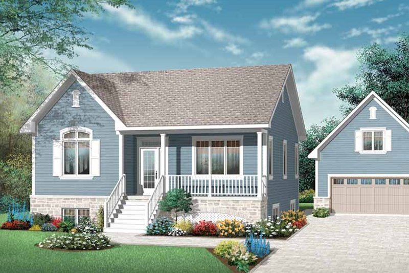 Home Plan - Country Exterior - Front Elevation Plan #23-2429