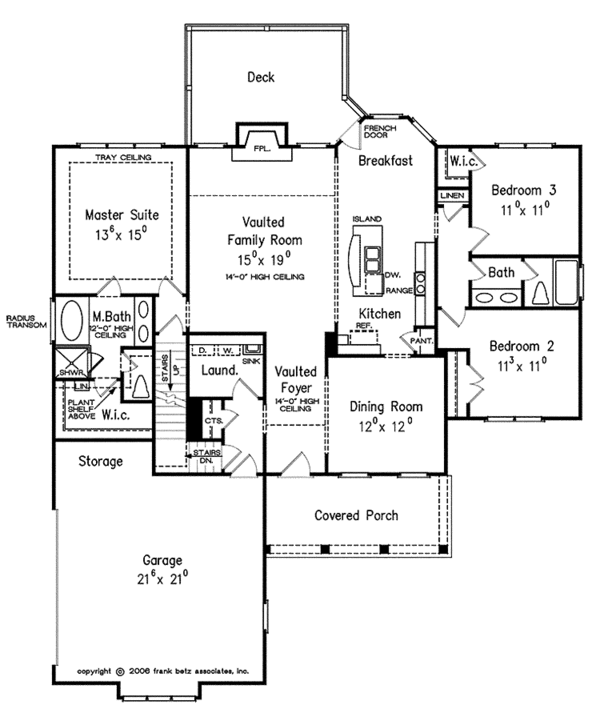 House Design - Country Floor Plan - Main Floor Plan #927-428