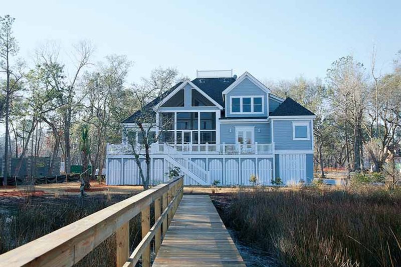 Dream House Plan - Exterior - Rear Elevation for Country House Plan #37-253 - 4 bed, 3 bath