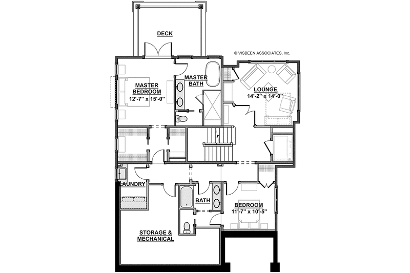 Home Plan - Floor Plan - Lower Floor 1 for Craftsman House Plan #928-268 - 3 bed, 3.5 bath