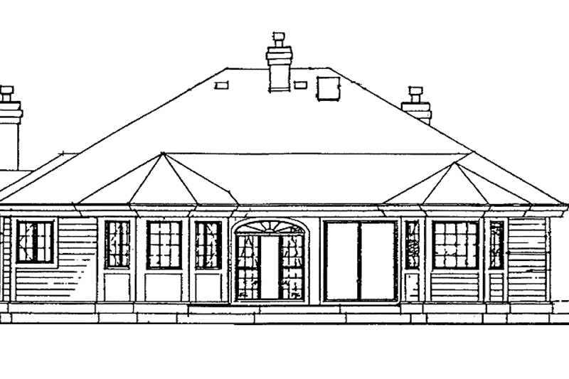 Dream House Plan - Exterior - Rear Elevation for Contemporary House Plan #47-742 - 3 bed, 2 bath