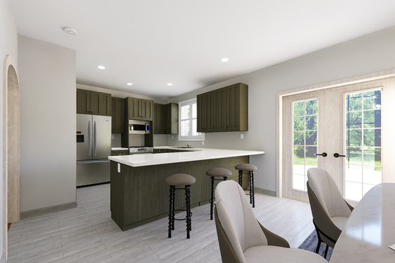 Interior - Kitchen 1 for Traditional House Plan #1060-188 - 3 bed, 2 bath