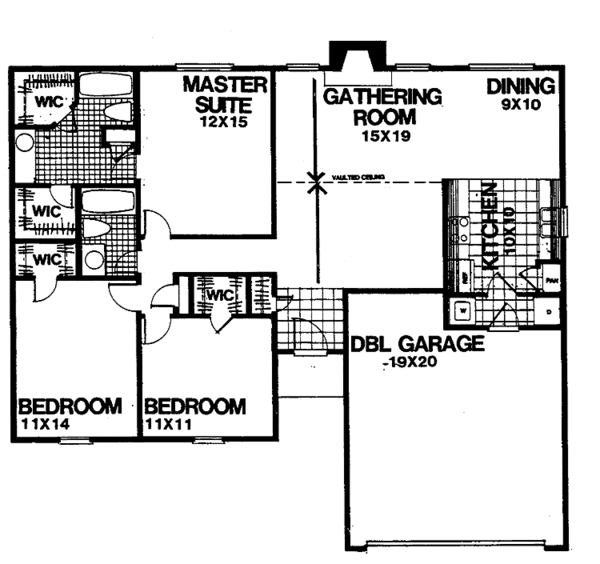 Architectural House Design - Contemporary Floor Plan - Main Floor Plan #30-313