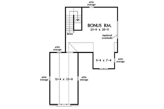 Floor Plan - Other Floor for Traditional House Plan #929-768 - 3 bed, 2 bath