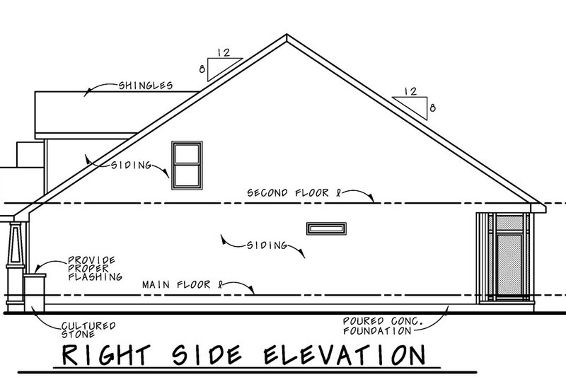 Home Plan - Exterior - Front Elevation 3 for Cottage House Plan #20-2523 - 3 bed, 2.5 bath