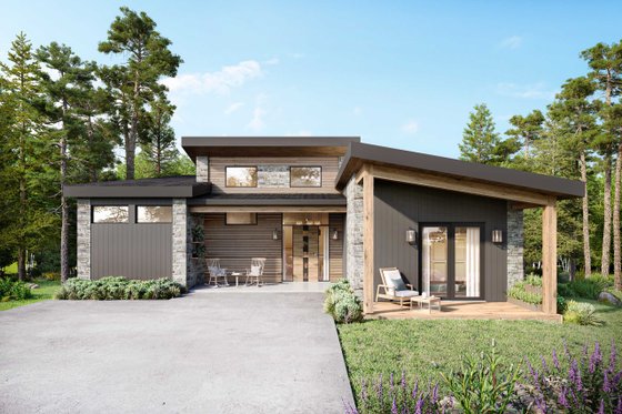 Exterior - Other Elevation for Modern House Plan #924-32 - 3 bed, 3 bath