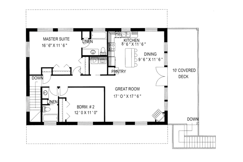 Dream House Plan - Floor Plan - Upper Floor for Country House Plan #117-836 - 2 bed, 0 bath