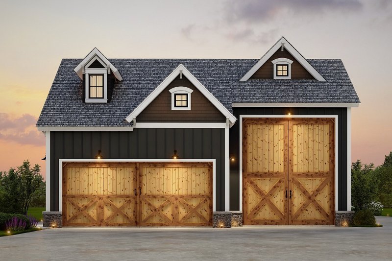 Architectural House Design - Exterior - Front Elevation 3 for Country House Plan #54-560, 0 bath