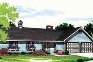 Ranch Exterior - Front Elevation Plan #45-235