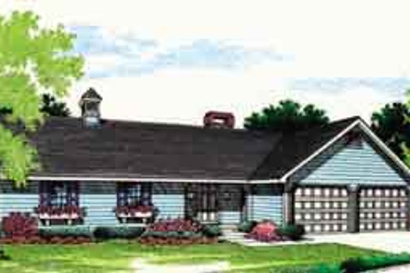 Ranch Style House Plan - 3 Beds 2 Baths 1346 Sq/Ft Plan #45-235