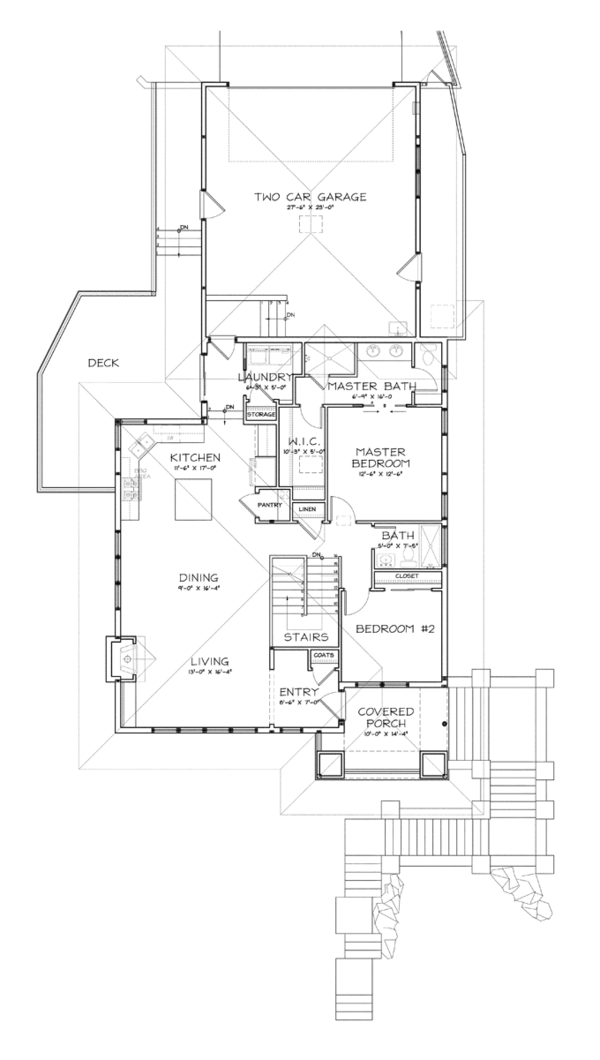 House Plan Design - Prairie Floor Plan - Upper Floor Plan #895-78