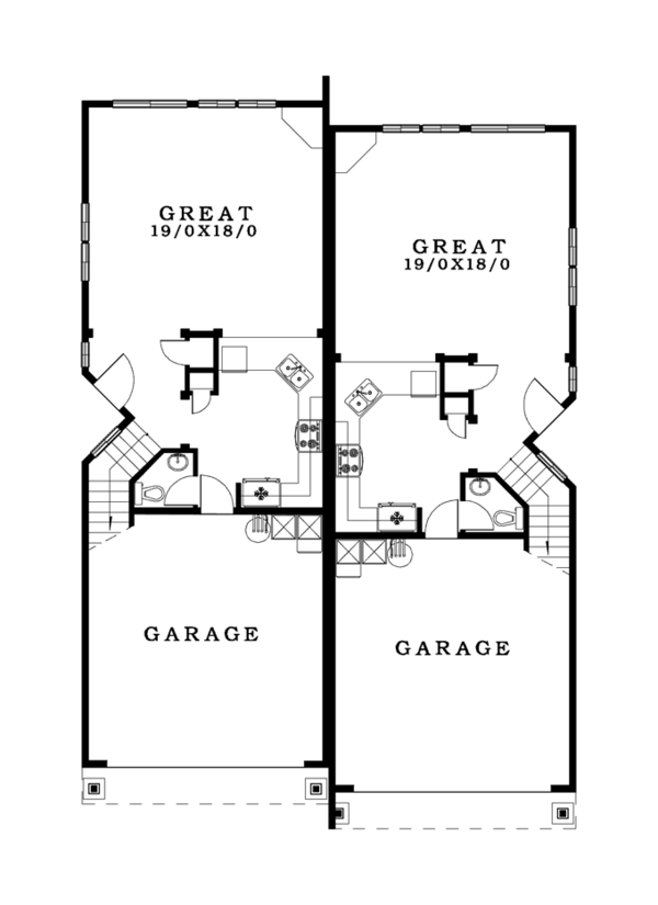 Craftsman Floor Plan - Main Floor Plan #943-37