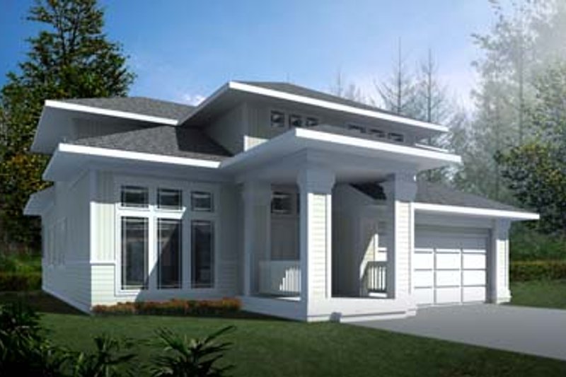 Dream House Plan - Prairie Exterior - Front Elevation Plan #94-214