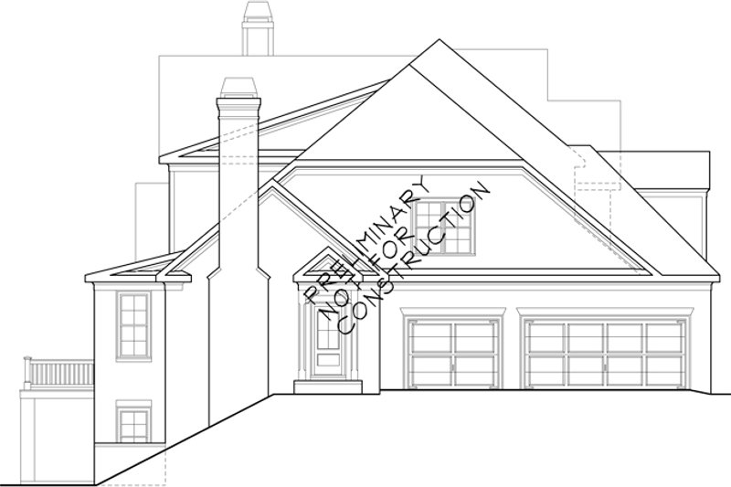 Home Plan - Exterior - Other Elevation 1 for European House Plan #927-531 - 4 bed, 3.5 bath