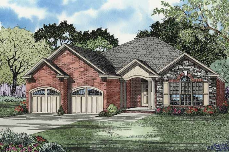 Home Plan - Country Exterior - Front Elevation Plan #17-2944