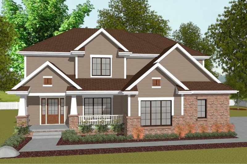 Traditional Style House Plan - 4 Beds 2.5 Baths 2255 Sq/Ft Plan #20-2095