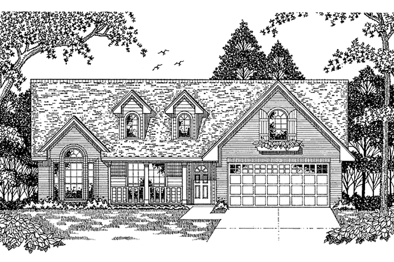 House Design - Country Exterior - Front Elevation Plan #42-469