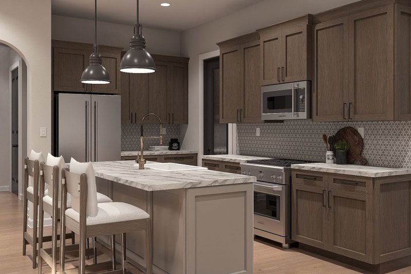 Architectural House Design - Interior - Kitchen for Cottage House Plan #455-778 - 3 bed, 2.5 bath