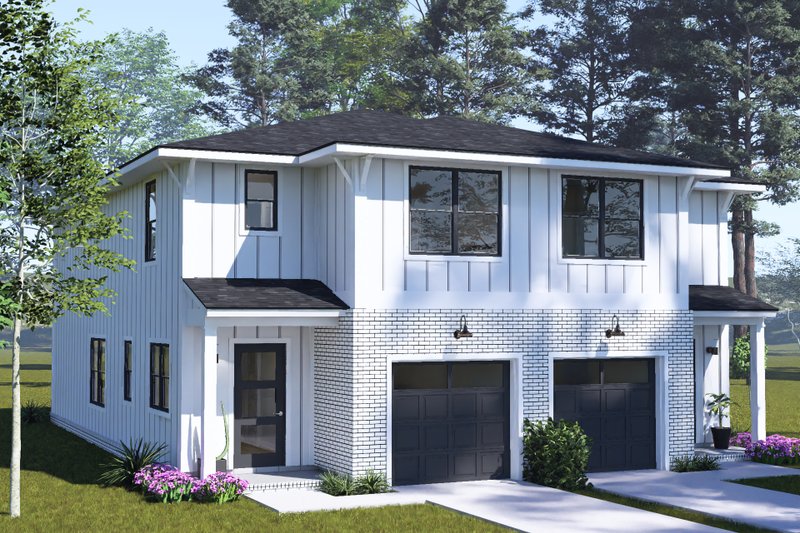 House Blueprint - Exterior - Other Elevation 1 for Modern House Plan #513-2473 - 3 bed, 2.5 bath