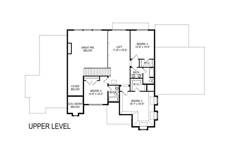Home Plan - Floor Plan - Upper Floor for European House Plan #920-107 - 4 bed, 3.5 bath