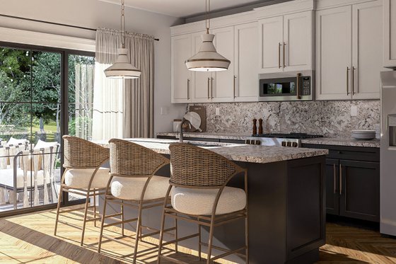 Interior - Kitchen 1 for Modern House Plan #455-427 - 1 bed, 1 bath