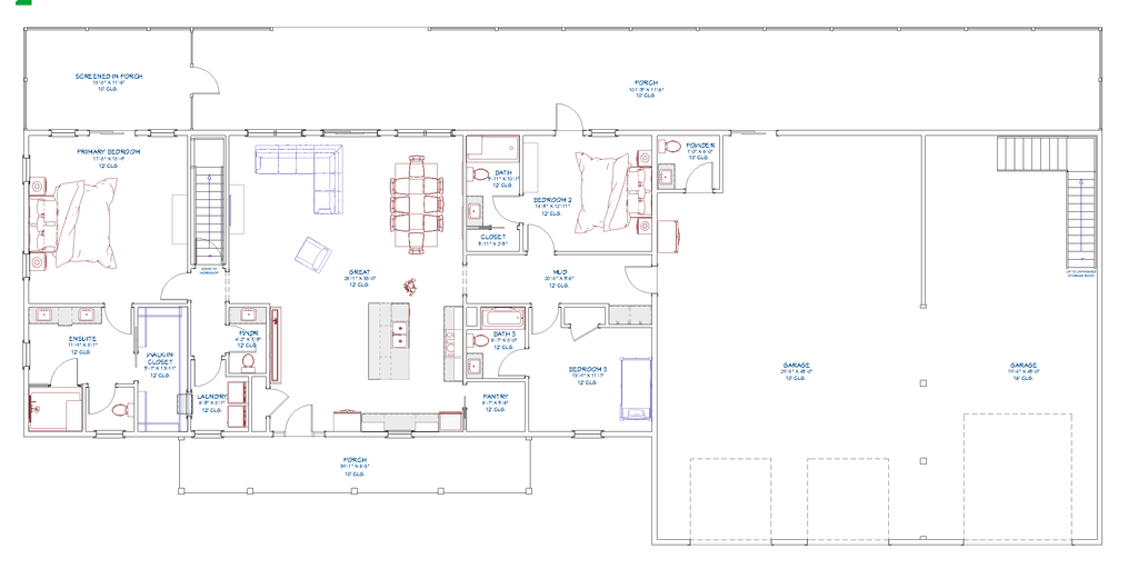 Photo 2 for Farmhouse House Plan #1109-32 - 3 bed, 3.5 bath