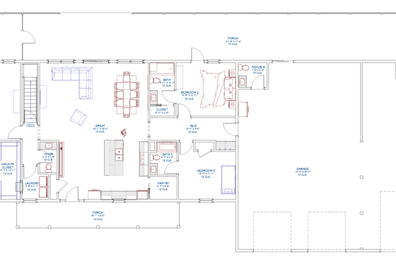 Photo 2 for Farmhouse House Plan #1109-32 - 3 bed, 3.5 bath