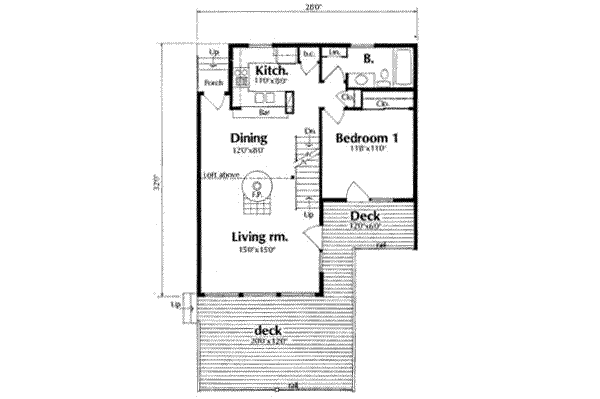 Contemporary Floor Plan - Main Floor Plan #116-102