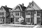 Victorian Style House Plan - 2 Beds 2.5 Baths 1755 Sq/Ft Plan #410-220 