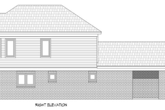 Exterior - Other Elevation 1 for Traditional House Plan #932-533 - 3 bed, 2.5 bath