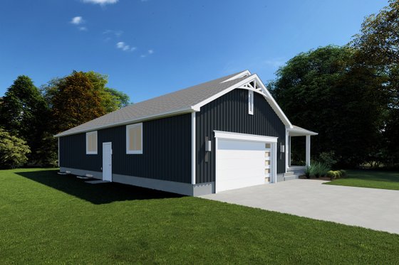 Exterior - Other Elevation for Farmhouse House Plan #1111-24 - 3 bed, 2 bath