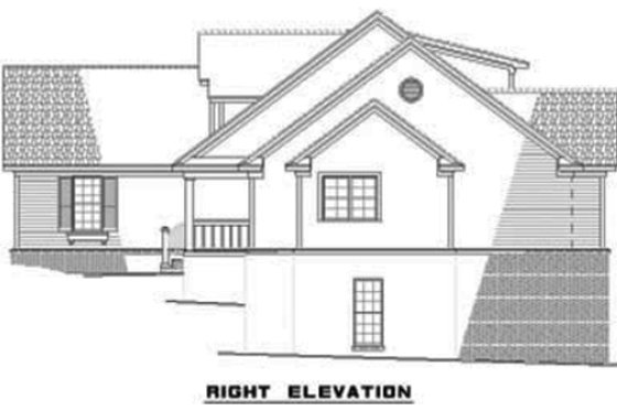 Exterior - Other Elevation 1 for Traditional House Plan #17-1152 - 3 bed, 2.5 bath