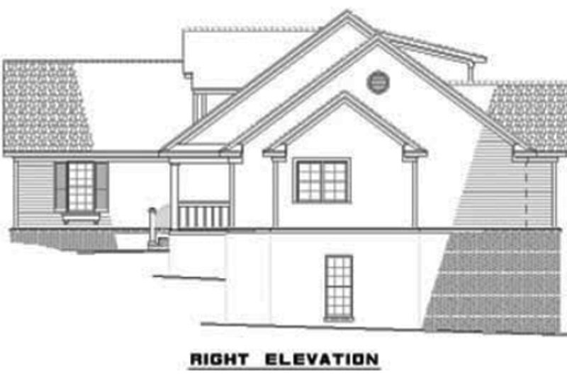 Architectural House Design - Exterior - Other Elevation 1 for Traditional House Plan #17-1152 - 3 bed, 2.5 bath