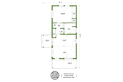 Traditional Style House Plan - 1 Beds 1 Baths 625 Sq/Ft Plan #1106-25 Floor 