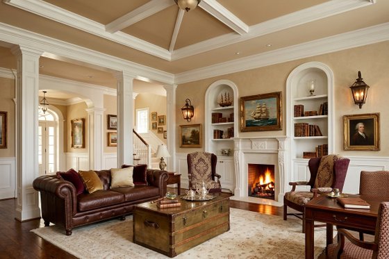 Interior - Family Room for Traditional House Plan #928-72 - 5 bed, 4.5 bath
