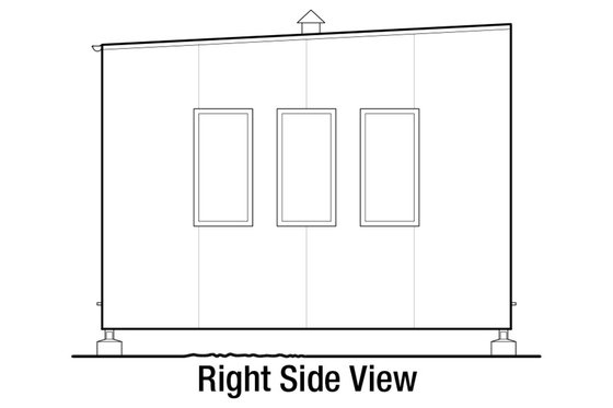 Exterior - Front Elevation 4 for Modern House Plan #915-17 - 1 bed, 1 bath