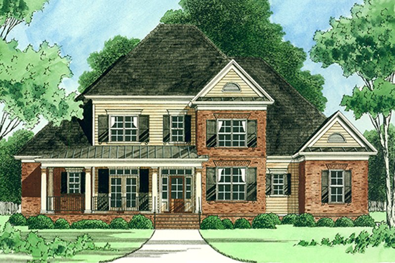 Architectural House Design - Farmhouse Exterior - Front Elevation Plan #1054-26