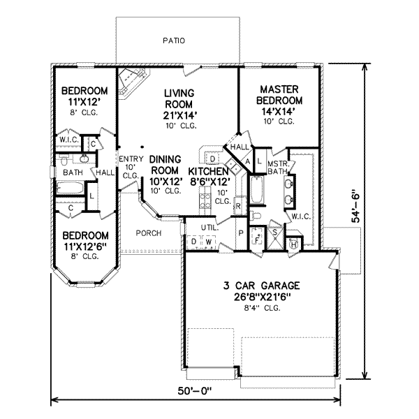 Traditional Floor Plan - Main Floor Plan #65-437